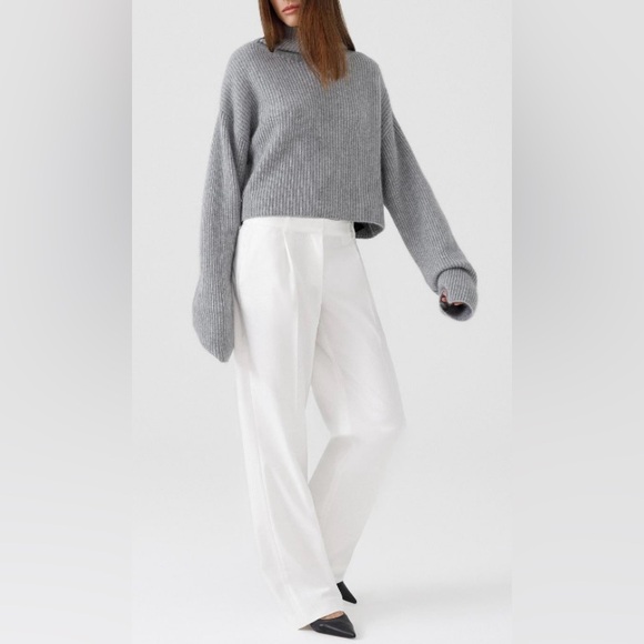 BABATON premium cashmere cropped turtleneck sweater - Picture 3 of 11